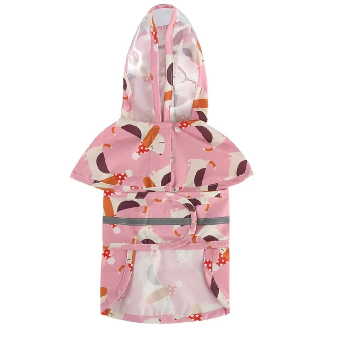 BarkSafe Dachshund Raincoat with Reflective Strips - Image 4