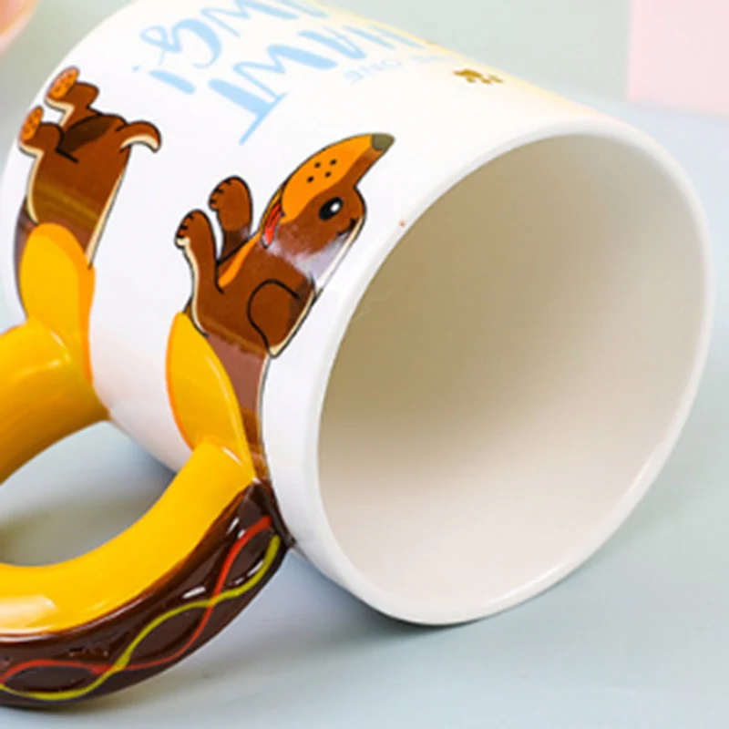 Dachshund Coffee Mug Creative Ceramic Cup - Image 13