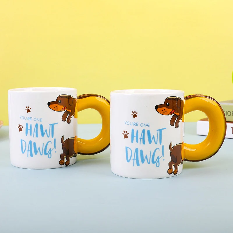 Dachshund Coffee Mug Creative Ceramic Cup - Image 3