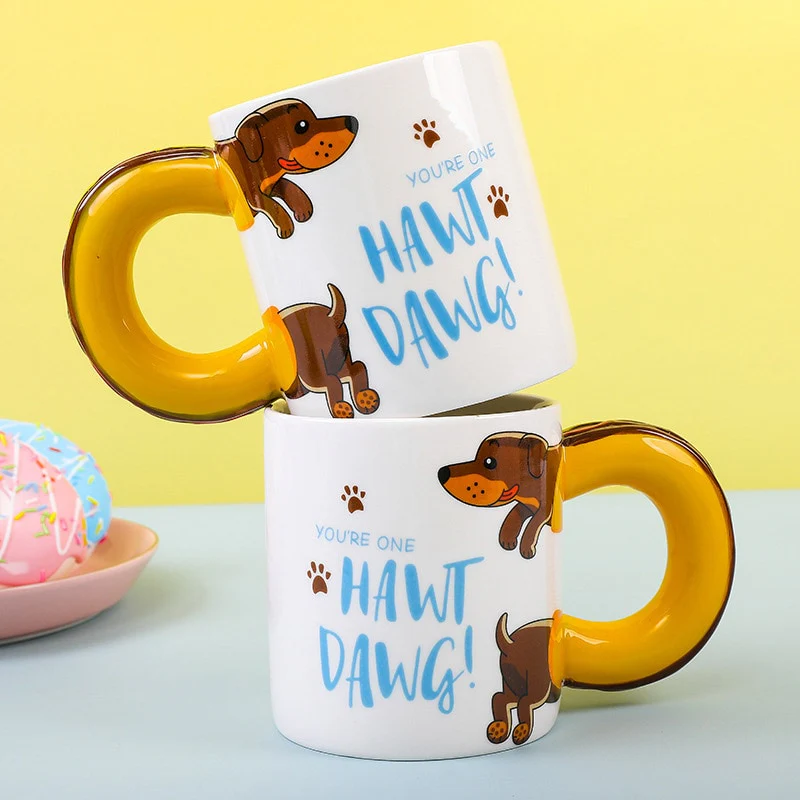 Dachshund Coffee Mug Creative Ceramic Cup - Image 4