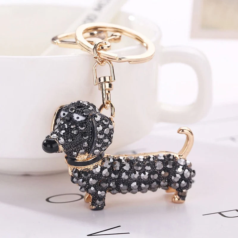 Dachshund Keychain I Charm Pendant Keyring - Image 12