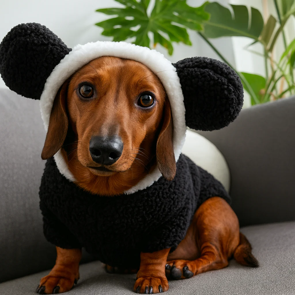 BamBuff Dachshund Panda Costume Hoodie – Cozy Pet Outfit - Image 5