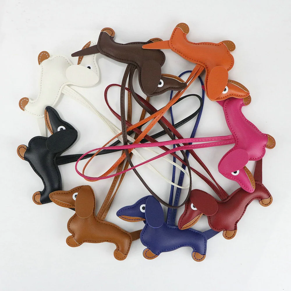 Dachshund PU Leather Keychain I Key Holder Accessories - Image 30