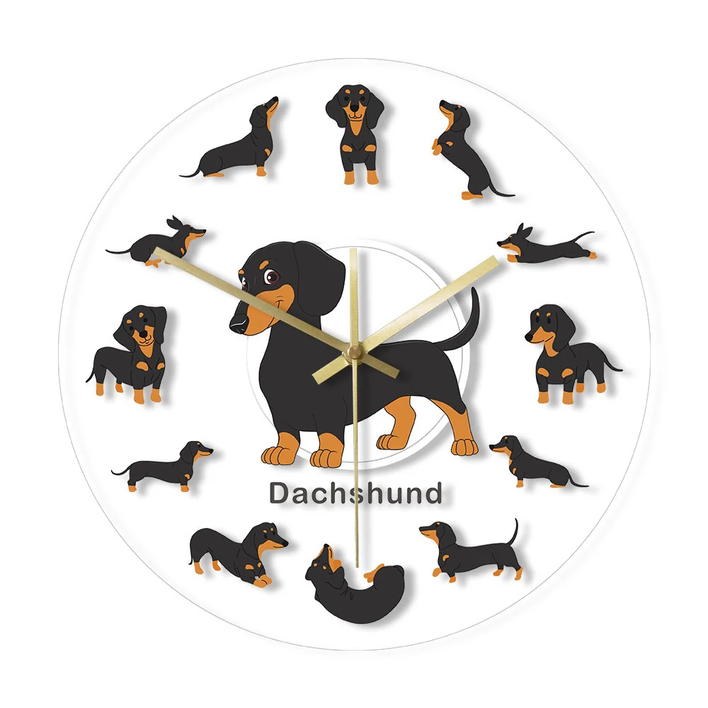 Dachshund Wall Clock Modern Wall Watch with RGB LED Light - Image 20